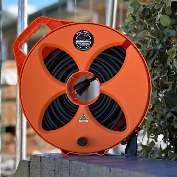 Cable Reel for up to 100ft Extension Cord - Flat Out Original Multi-Reel